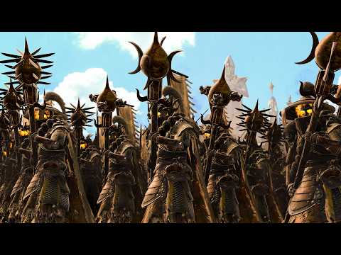 JADE BLOODED VAMPIRES vs CHAOS DWARFS - TotalWar Warhammer 3 cinematic battle