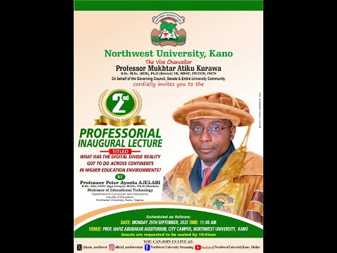 Inaugural Lecture delivered by Prof. Peter Ayoola Ajelabi