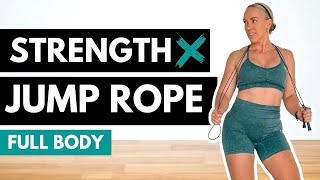 JUMP ROPE & DUMBBELL WORKOUT | Strength Focused | Fat Burning | All Levels
