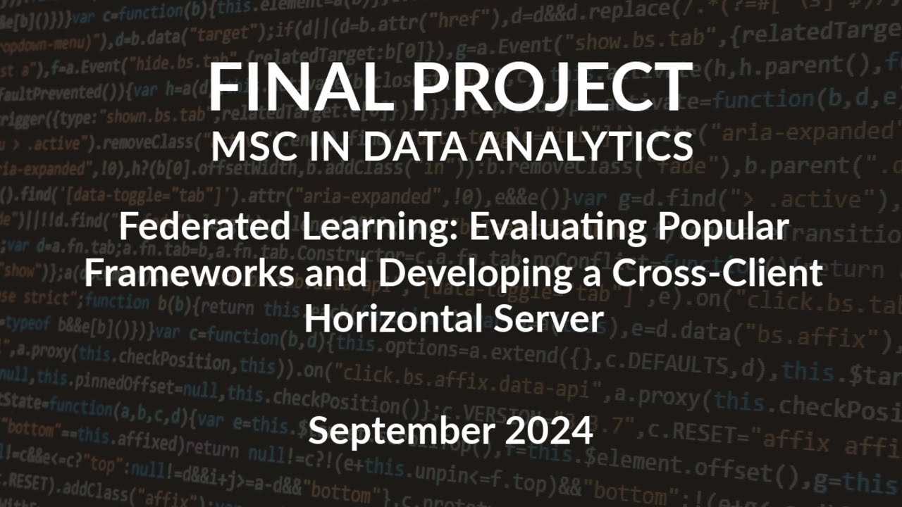 Federated Learning Server Demonstration