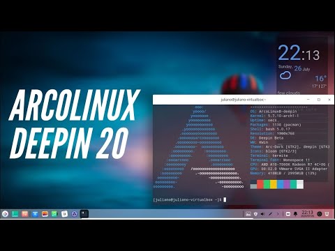 ArcoLinux com Deepin 20 distro completa