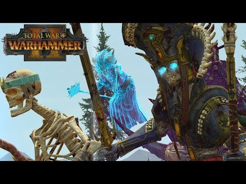 ARKHAN & CYLOSTRA TRUE LOVE - Team Undead vs Greenskins // Total War: Warhammer II Online Battle