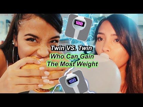 Who Can Gain The Most Weight In 24 Hours!? | MontoyaTwinz