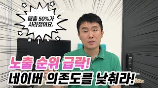순위 하락, 절망하지 말고 네이버 의존도 낮추세요.