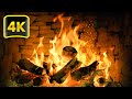 🔥 Relaxing FIREPLACE (3 Hours) with Burning Logs and Crackling Fire Sounds for Stress Relief 4K UHD