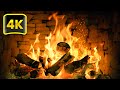 Relaxing FIREPLACE 3 Hours With Burning Logs And Crackling Fire Sounds For Stress Relief 4K UHD