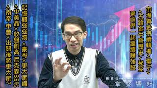 【掌聲響起】#賴昇楷 0426 - 記憶體強強滾，《豪哥》更大尾囉！資金持續轉進「電子」，秘笈【五路金牛寫歷史】帶你賺新強股；《南帝、申豐》本周出關，將會更大尾?《中美晶》創收盤新高，還有好戲? (圖)