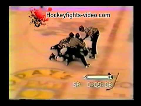 Oct 13, 1995 Chad Cabana vs Jason Marshall Carolina Monarchs vs Baltimore Bandits AHL