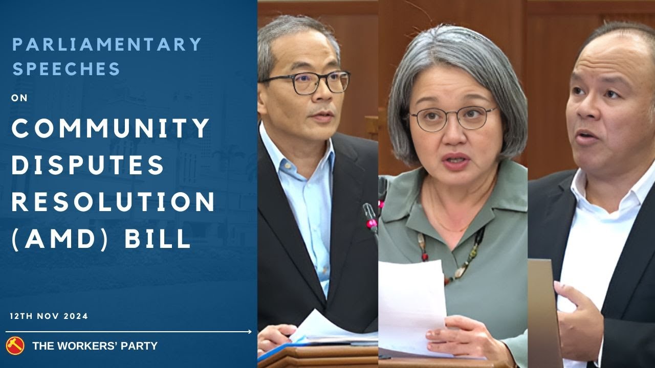 Parliamentary Speeches on Community Disputes Resolution (Amendment) Bill
