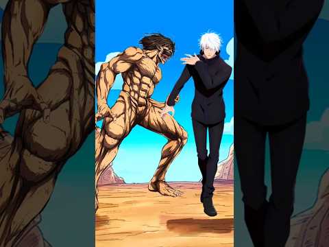 Eren vs Gojo | who is stronger | #attackontitan #jjk