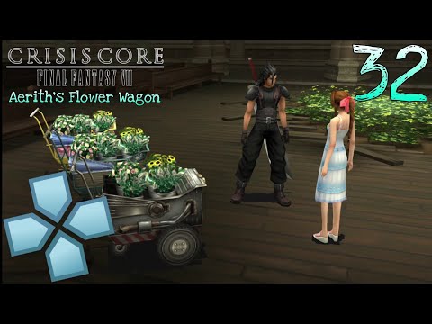 Crisis Core : Final Fantasy VII - Walkthrough Gameplay - Part 32 - Aerith's Flower Wagon