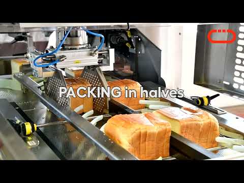 Fully automatic bread slicing and packaging line for Toast / Tin bread
