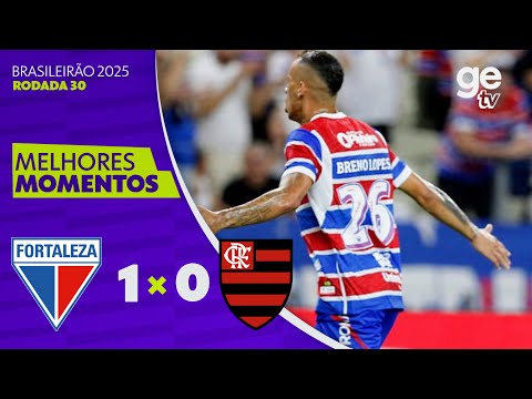 Gols e lances de Fortaleza x Flamengo