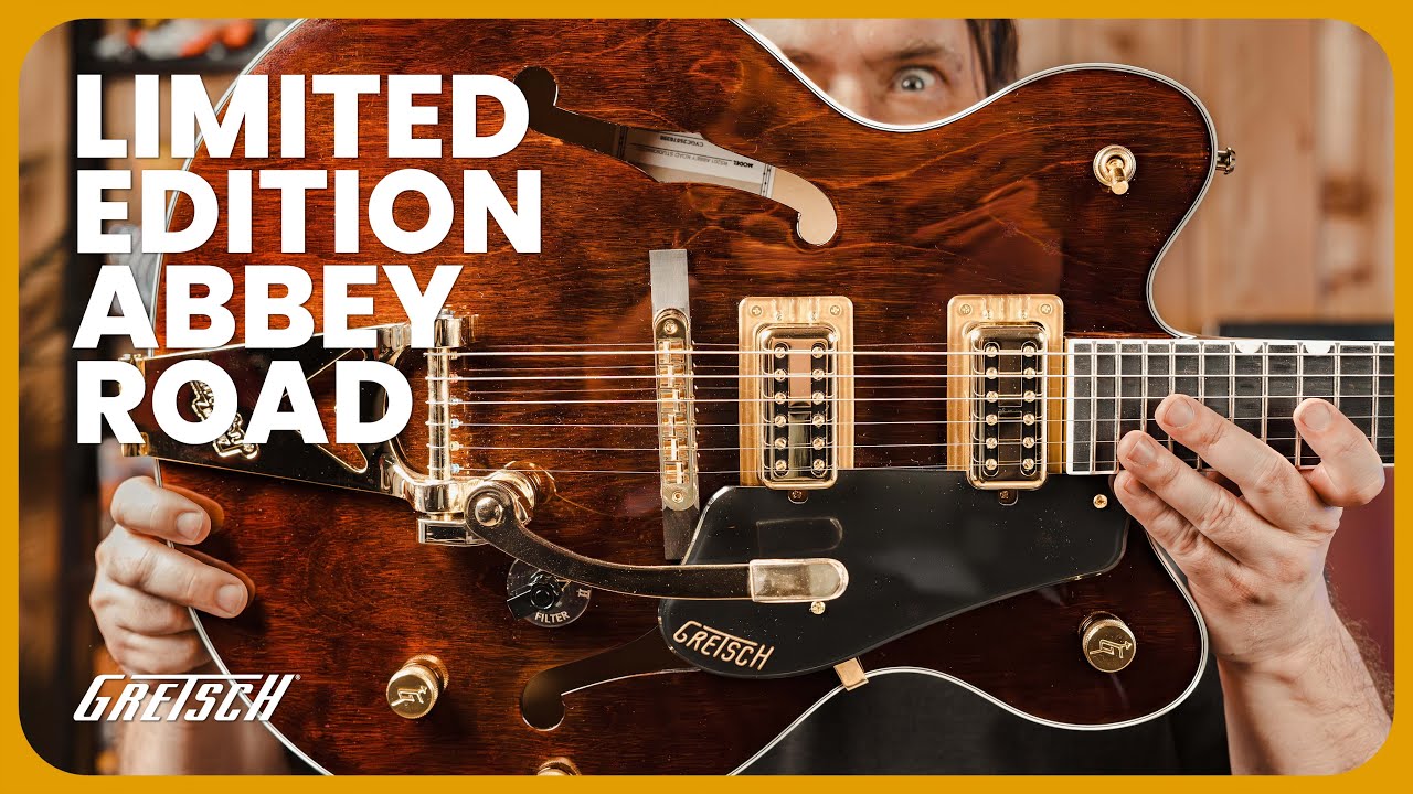Gretsch Limited Edition Abbey Road Studiomatic Hollow Body Electric Guitar with Bigsby - YouTube