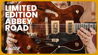 Video thumbnail for Gretsch Limited Edition Abbey Road Studiomatic Hollow Body Electric Guitar with Bigsby by Tarpley Music