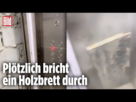 Fahrstuhl-Fahrt endet für Mann mit absolutem Schreck-Moment