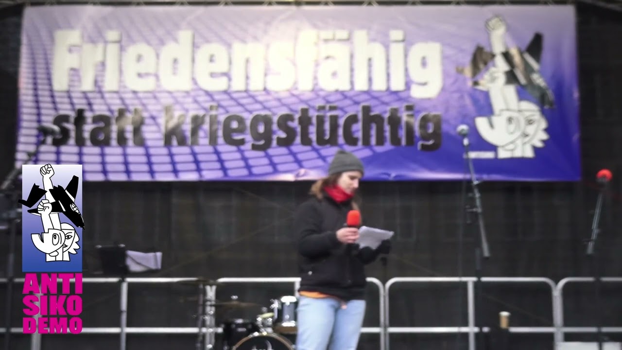 AntiSiko Schlusskundgebung Lisa Pöttinger (antikapitalistisches Klimatreffen) am 15. Februar 2025