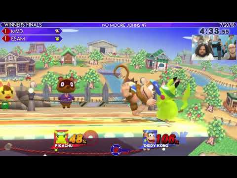 No Moore Johns 47 WF: ESAM (Pikachu) vs MVD (Diddy Kong)