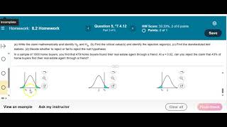 Hypothesis Test about a Proportion Critical Value Method Desmos