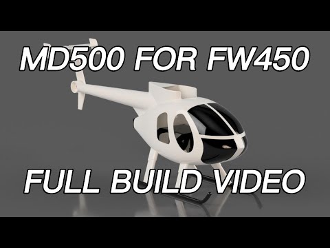 🐦 HUGHES MD 500 LITTLE BIRD FOR FLYWING RC HELICOPTERS・ STL File