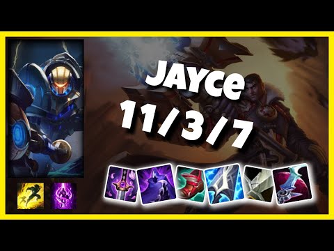 Jayce 11.2 S11 Gameplay Challenger Top (11/3/7) - BR