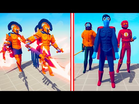 ARES TEAM vs DC TEAM | TABS - Totally Accurate Battle Simulator