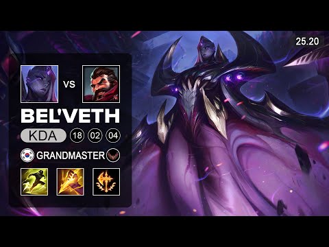 Bel'Veth vs Graves Jungle - KR Grandmaster - Patch 25.20 Season 15