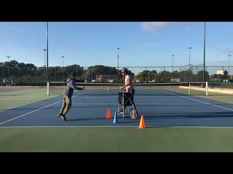 105 Tennis workout 105 work on inside OUT and IN forehand