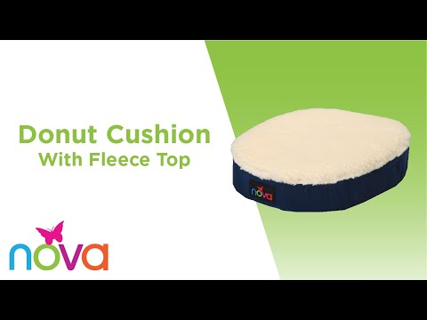 Coccyx Donut Seat Cushion with Fleece Top 2671-R