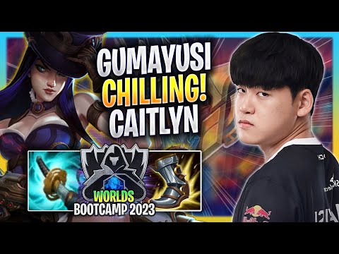 GUMAYUSI CHILLING WITH CAITLYN! - T1 Gumayusi Plays Caitlyn ADC vs Draven! | Bootcamp 2023