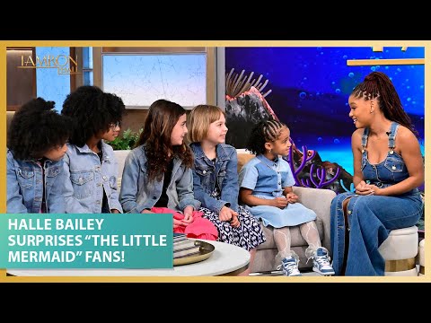 Halle Bailey Surprises Tiny “The Little Mermaid” Fans!