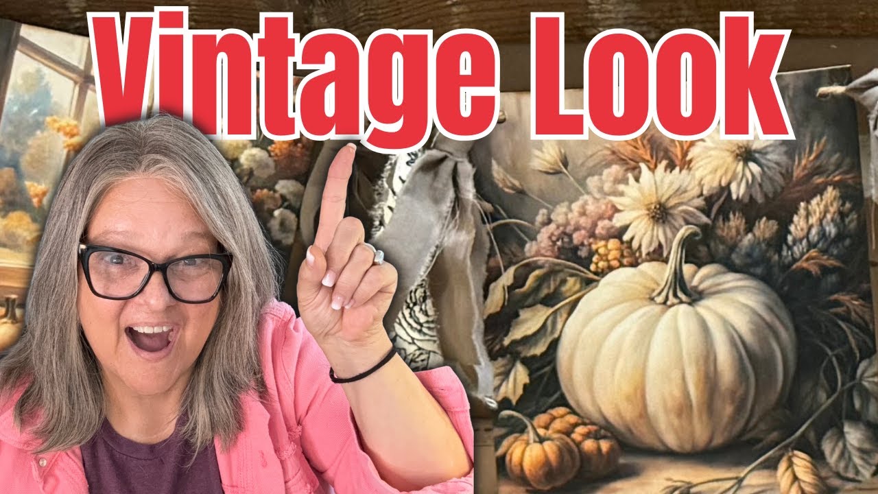 HIGH-END FARMHOUSE Fall Banner DIY 🍂 Antique Paper Crafts