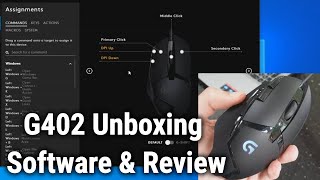 Video thumbnail for Logitech G402 Unboxing, Software, and Quick Review - Hyperion Fury Programmable Gaming Mouse by Endpoint101