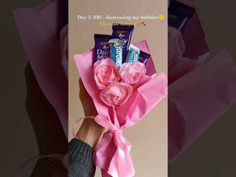 Chocolate bouquet💐🍫 #shorts #diybouquet