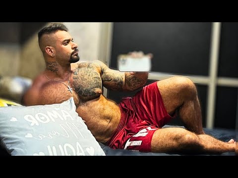 The fitness of Dj big muscle man and fitness trainer