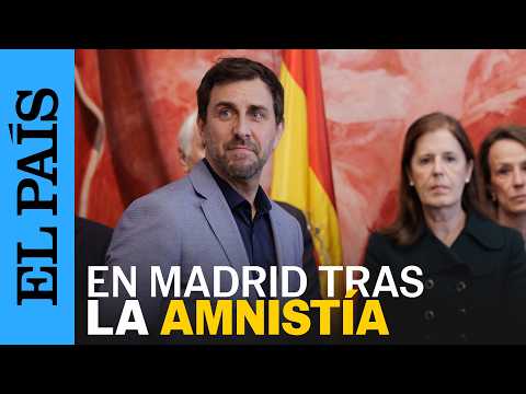 El exconsejero catalán Toni Comín recoge acta de eurodiputado: «Es una pataleta de mal perdedor»