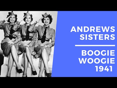 The Andrews Sisters Boogie Woogie Live Recording 1941