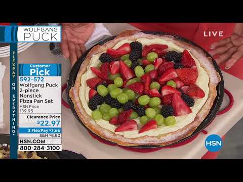 Wolfgang Puck 2piece Nonstick Pizza Pan Set