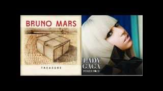 bruno mars vs lady gaga treasure face mash-up