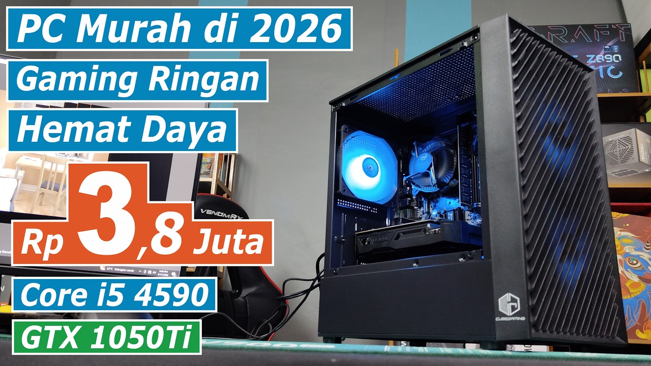 Rakit PC 3 Jutaan Jaman Sekarang Apakah Bagus? Core i5 4590 + GTX 1050Ti 4GB