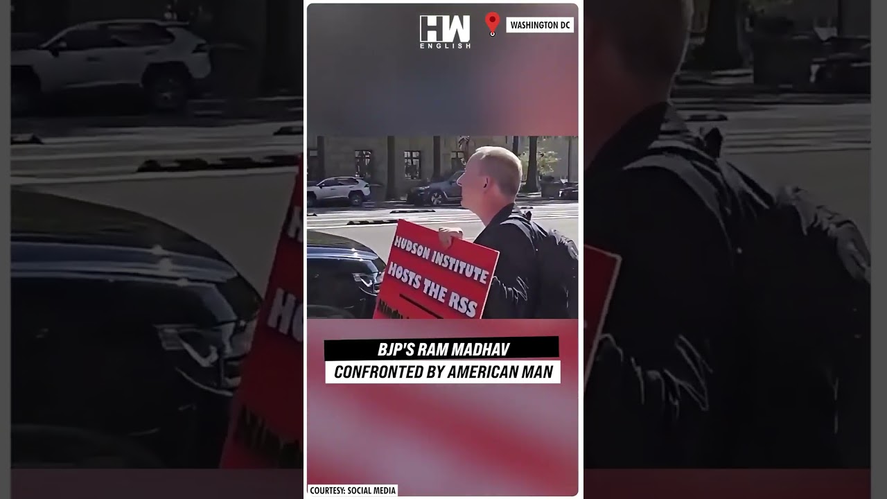 #Shorts | Senior BJP Leader Ram Madhav Confronted By American Man In Washington DC