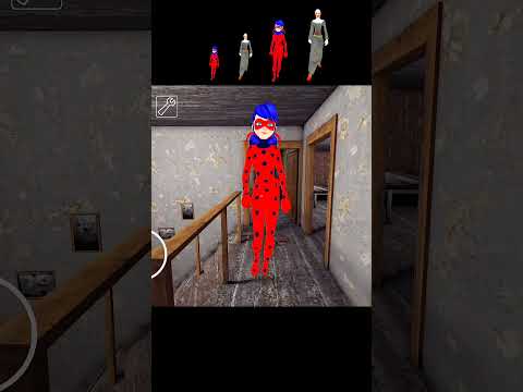 Deadly ladybug and Evilnun Small to Large 🦣 | Granny Grendpa Slendrina Spider Anjeline #Shorts