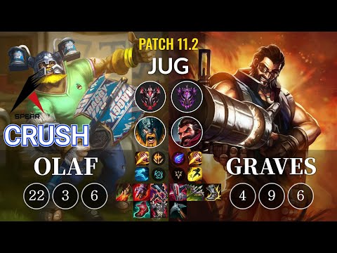 ASP Crush Olaf vs Graves Jungle - KR Patch 11.2