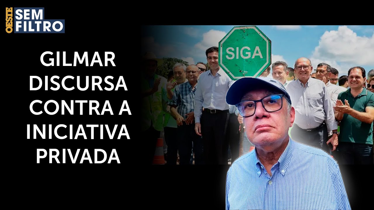 Gilmar Mendes posa de 'estrela' durante inauguração de rodovia em Mato Grosso