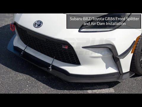 Toyota GR86 Front Splitter Kit Install