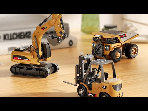 Remote control mini excavator and dump truck - Image 2