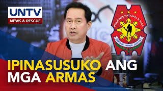 Lisensya ni Quiboloy para magmay-ari ng baril, binawi ng PNP; Mga armas, ipinasusuko na