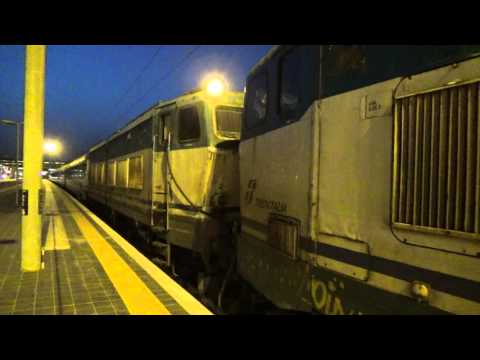 E656.030 + E656.004  DEMOLENDO [INV 15013 ROMA T.NI - BARI LAMASINATA] in partenza da Roma Termini