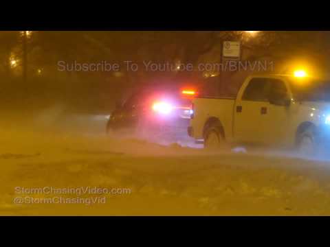 Chicago, IL Lake Effect Overnight Snow - 1/19/2019