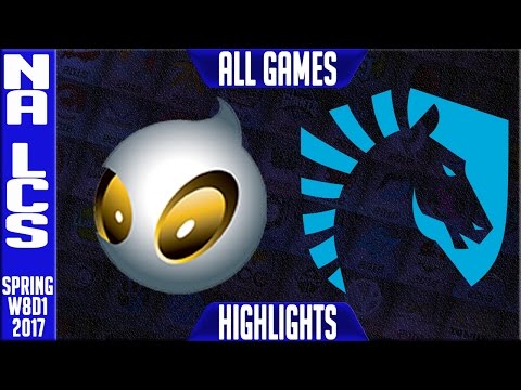 Dignitas vs Team Liquid All Games - NA LCS W8D1 Spring 2017 - DIG vs TL All Games